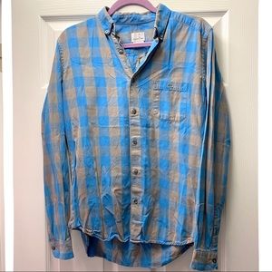 Lacoste Cotton Checked Button Down with Pocket